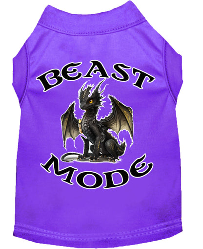 Pet Dog & Cat Shirt Screen Printed, "Beast Mode Dragon"