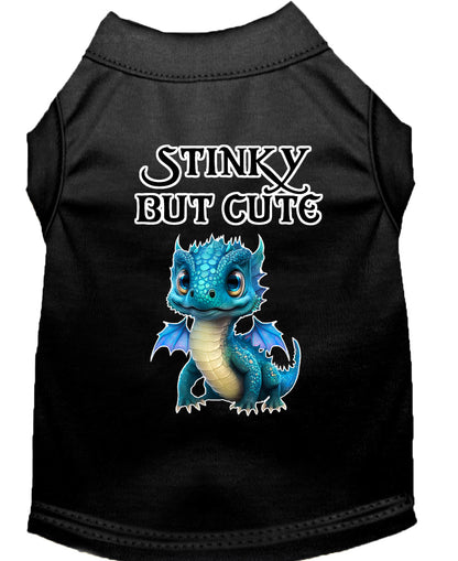 Dog Shirt for Pets 20-115 Pounds, "Stinky But Cute Dragon"