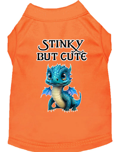 Dog Shirt for Pets 20-115 Pounds, "Stinky But Cute Dragon"