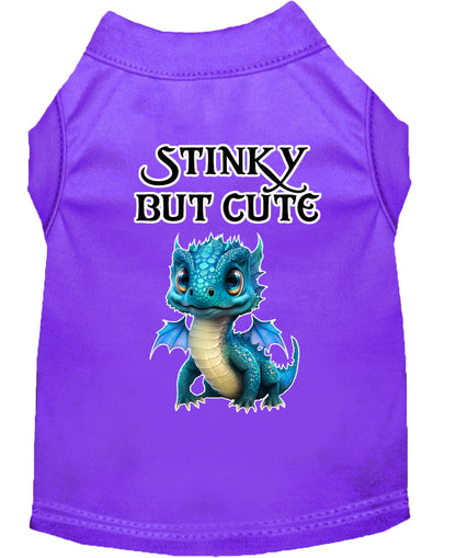 Dog Shirt for Pets 20-115 Pounds, "Stinky But Cute Dragon"