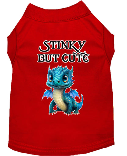 Dog Shirt for Pets 20-115 Pounds, "Stinky But Cute Dragon"