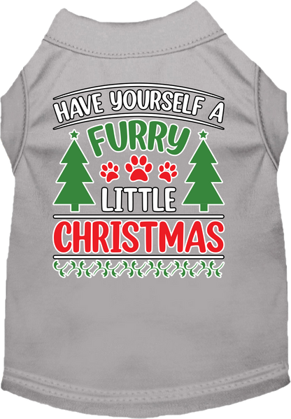 Christmas Pet Dog & Cat Shirt Screen Printed, "Have Yourself A Furry Little Christmas"