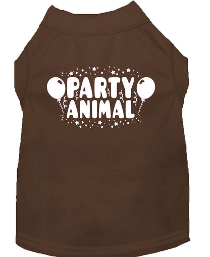 Camisa para perros y gatos con serigrafía, "Party Animal"