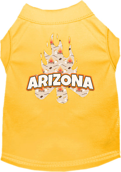 Pet Dog & Cat Screen Printed Shirt for Small to Medium Pets (Sizes XS-XL), "Arizona Around The Campfire"