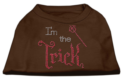 Halloween Pet Dog & Cat Shirt Rhinestone,"I'm the Trick"