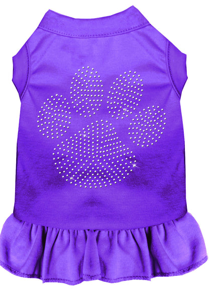 Pet Dog & Cat Dress Rhinestone, "Clear Paw"