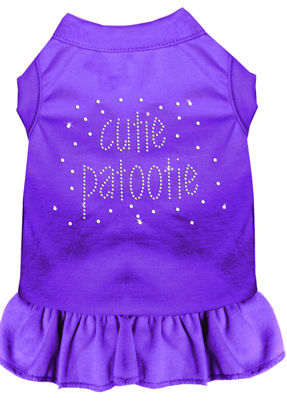 Pet Dog & Cat Dress Rhinestone, "Cutie Patootie"