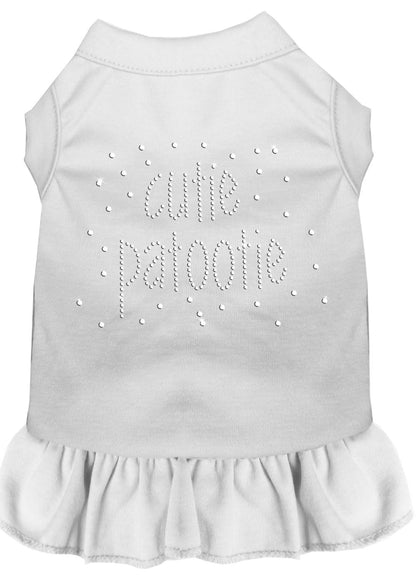 Pet Dog & Cat Dress Rhinestone, "Cutie Patootie"