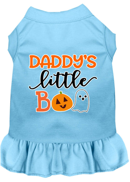 Vestido de Halloween para perros y gatos serigrafiado, "Daddy's Little Boo"