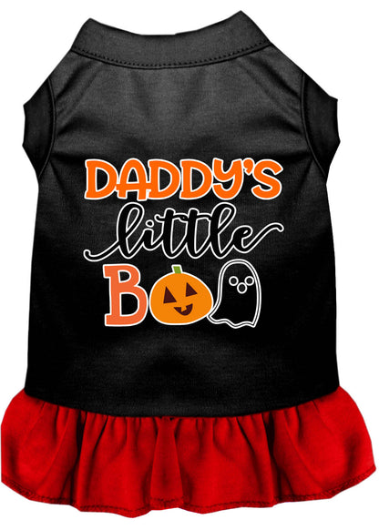 Vestido de Halloween para perros y gatos serigrafiado, "Daddy's Little Boo"