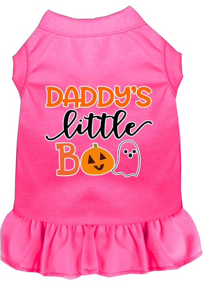 Vestido de Halloween para perros y gatos serigrafiado, "Daddy's Little Boo"