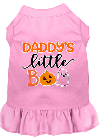 Vestido de Halloween para perros y gatos serigrafiado, "Daddy's Little Boo"