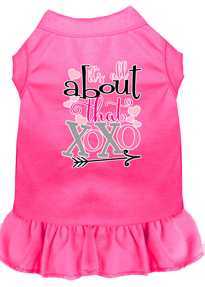 Dog Dress, Pet Dog & Cat Dress Screen Printed, "All About That XOXO"