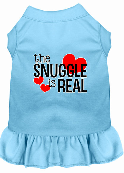 Vestido para perros, vestido para perros y gatos serigrafiado, "The Snuggle Is Real"