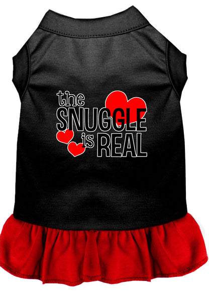 Vestido para perros, vestido para perros y gatos serigrafiado, "The Snuggle Is Real"