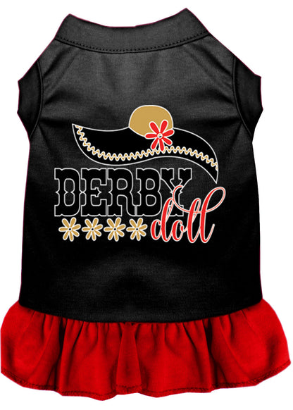 Vestido para perros y gatos serigrafiado, "Derby Doll"