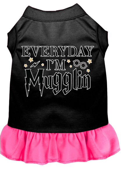 Vestido para perros y gatos con serigrafía, "Todos los días soy Mugglin"