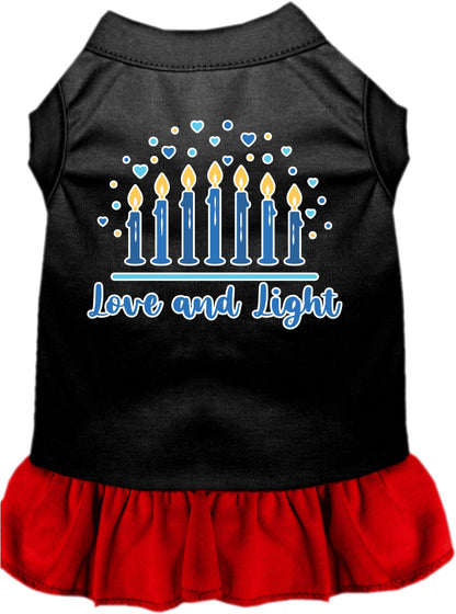 Hanukkah Pet, Dog and Cat Dress Screen Printed, "Love and Light"