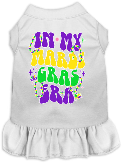 Pet Dog & Cat Screen Printed Dress "In My Mardi Gras Era"