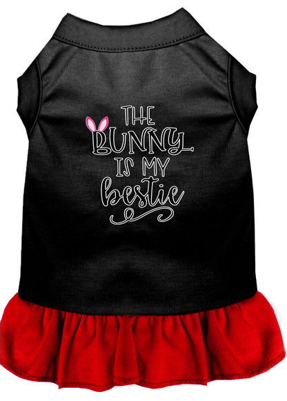 Vestido para perros y gatos serigrafiado, "The Bunny Is My Bestie"