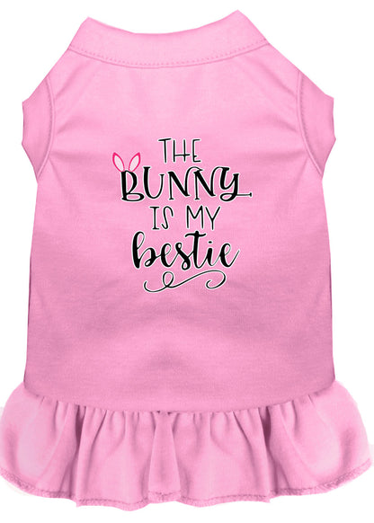 Vestido para perros y gatos serigrafiado, "The Bunny Is My Bestie"