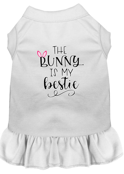 Vestido para perros y gatos serigrafiado, "The Bunny Is My Bestie"