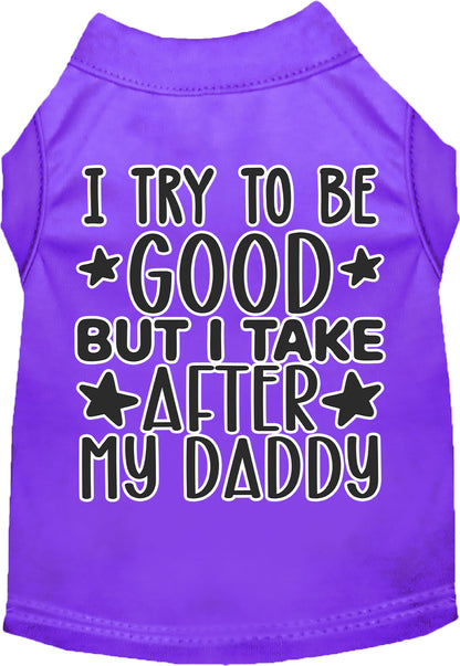 "I Take After Daddy" Adorable Cat or Dog Shirt for Pets