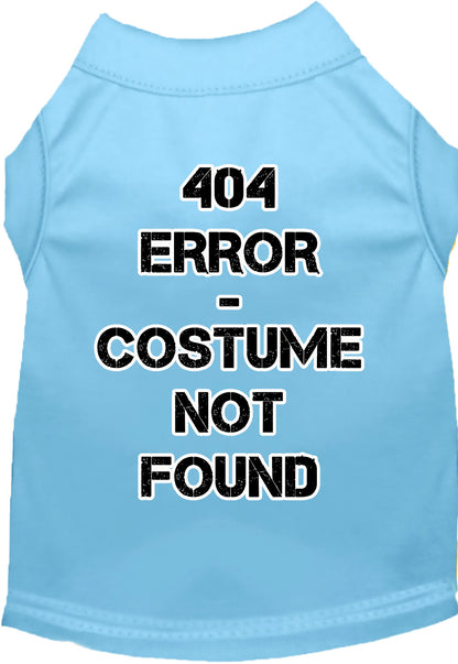 Halloween Costume Cat or Dog Shirt for Pets "404 Error Costume"