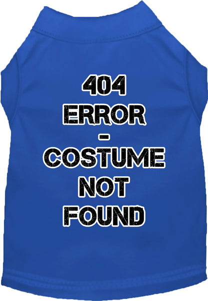 Halloween Costume Cat or Dog Shirt for Pets "404 Error Costume"