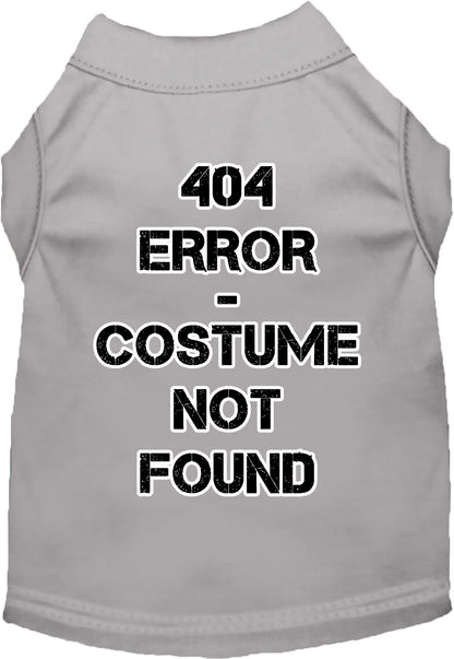 Halloween Costume Cat or Dog Shirt for Pets "404 Error Costume"