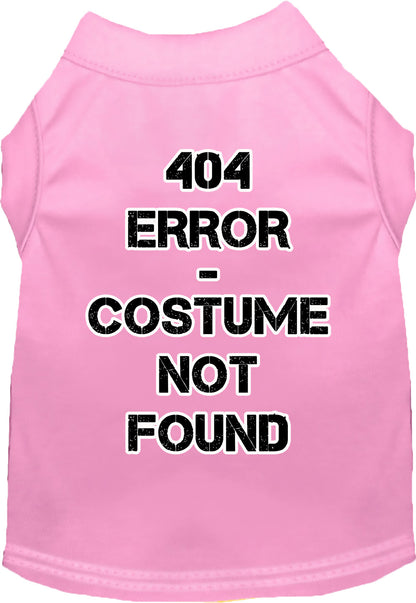 Halloween Costume Cat or Dog Shirt for Pets "404 Error Costume"