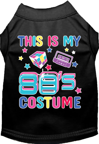 Halloween Costume Cat or Dog Shirt for Pets "Technicolor 80's Costume"