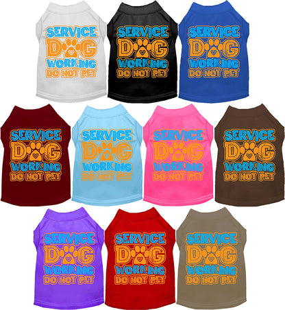 Dog Shirt for Pets "Service Dog"