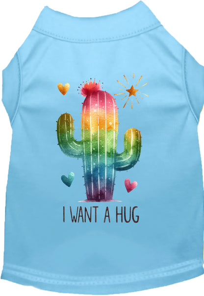 Dog Shirt for Pets "Cactus Want a Hug"