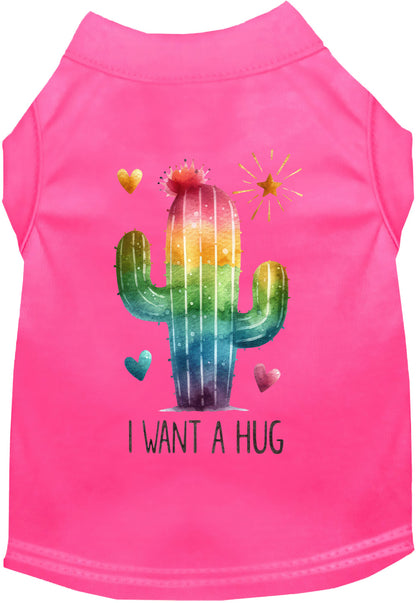 Dog Shirt for Pets "Cactus Want a Hug"