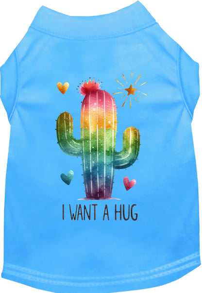 Dog Shirt for Pets "Cactus Want a Hug"