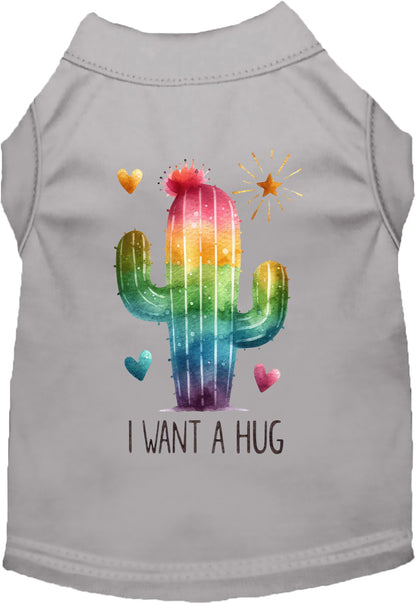 Dog Shirt for Pets "Cactus Want a Hug"