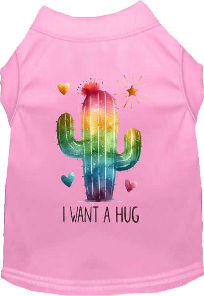 Dog Shirt for Pets "Cactus Want a Hug"