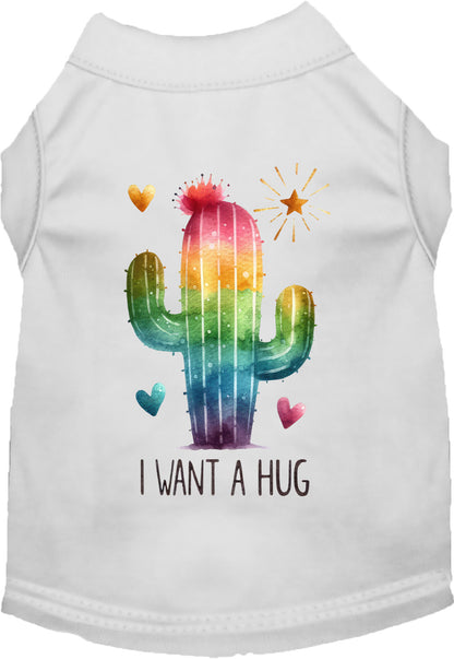 Dog Shirt for Pets "Cactus Want a Hug"