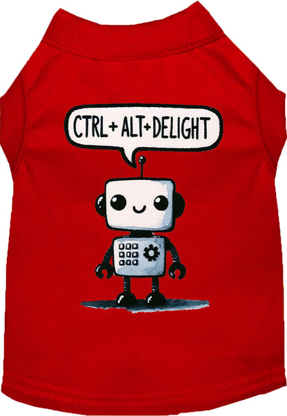 Dog Shirt for Pets "Ctrl+Alt+Delight"