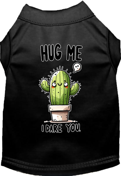 Dog Shirt for Pets "Hug Me, Dare You"