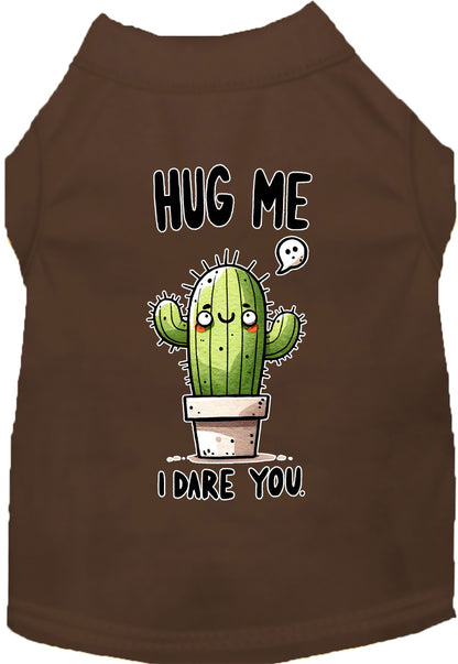 Dog Shirt for Pets "Hug Me, Dare You"