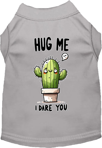 Dog Shirt for Pets "Hug Me, Dare You"