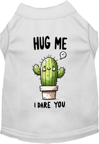 Dog Shirt for Pets "Hug Me, Dare You"