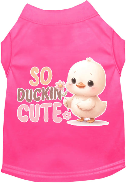 Dog Shirt for Pets "So Duckin Cute"