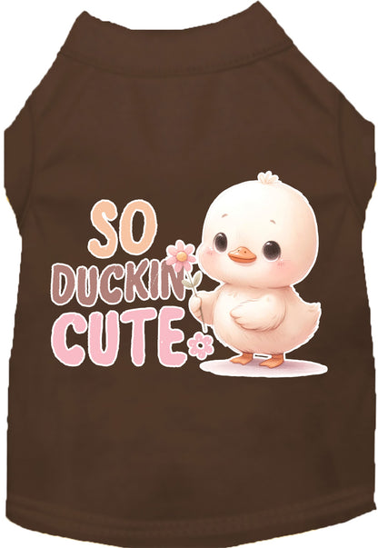 Dog Shirt for Pets "So Duckin Cute"