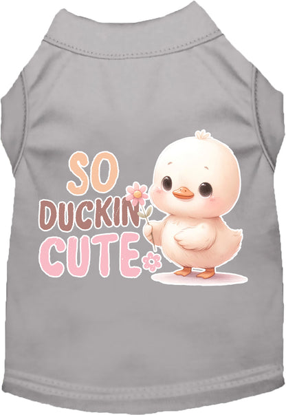 Dog Shirt for Pets "So Duckin Cute"