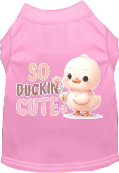 Dog Shirt for Pets "So Duckin Cute"