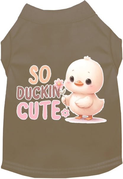 Dog Shirt for Pets "So Duckin Cute"