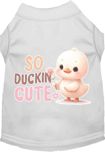 Dog Shirt for Pets "So Duckin Cute"